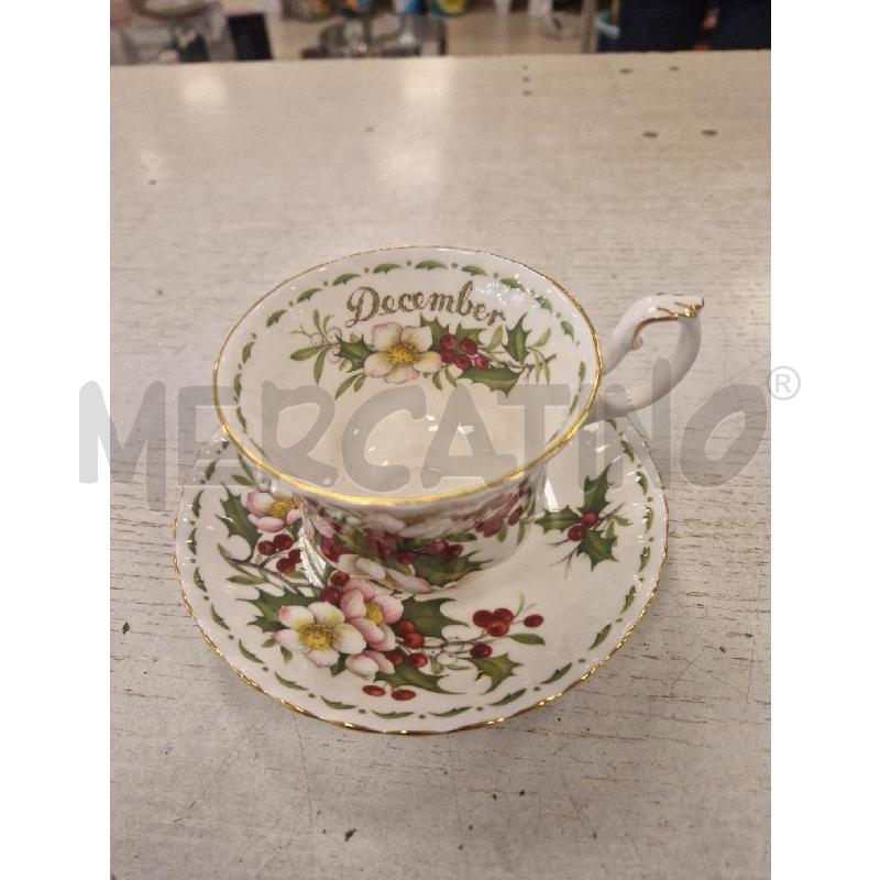 TAZZA ROYAL ALBERT + PIATTO DECEMBER | Mercatino dell'Usato Bologna 1