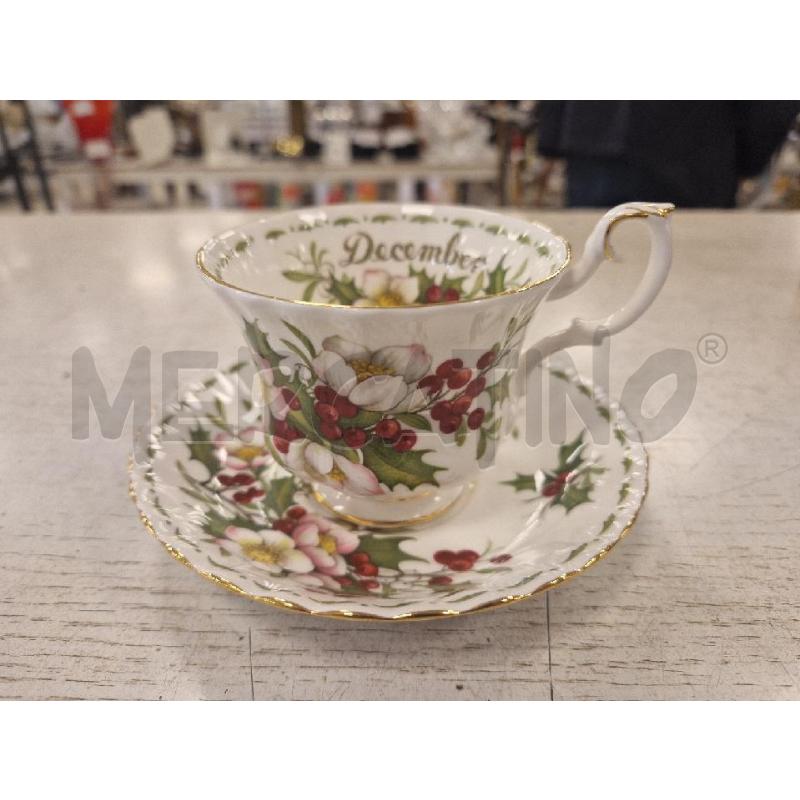 TAZZA ROYAL ALBERT + PIATTO DECEMBER | Mercatino dell'Usato Bologna 2