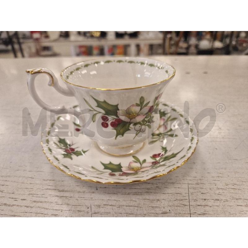 TAZZA ROYAL ALBERT + PIATTO DECEMBER | Mercatino dell'Usato Bologna 3