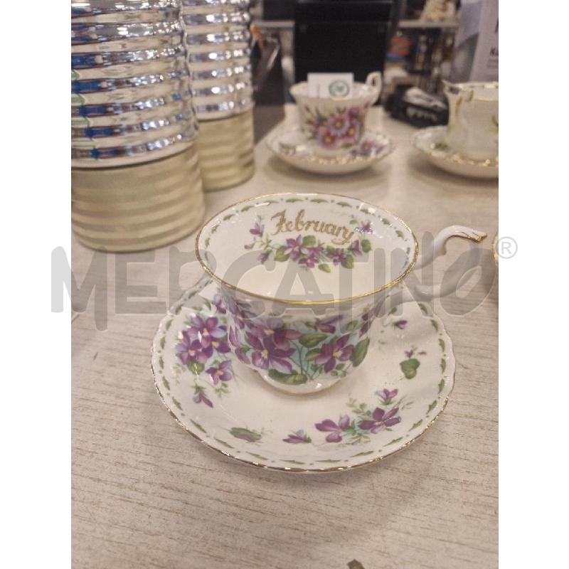 TAZZA ROYAL ALBERT + PIATTO FEBRUARY | Mercatino dell'Usato Bologna 1