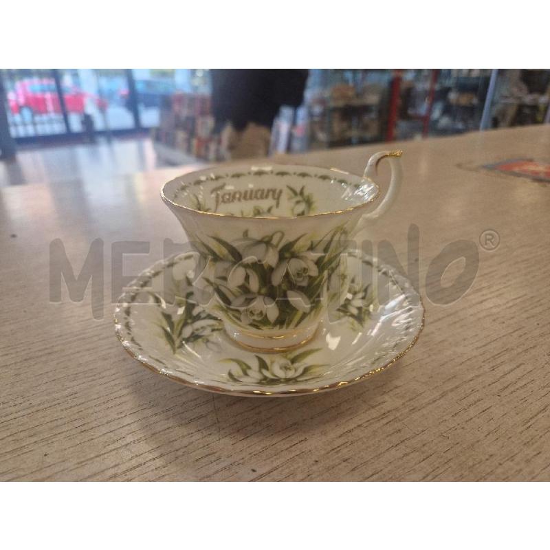 TAZZA ROYAL ALBERT + PIATTO JANUARY | Mercatino dell'Usato Bologna 2