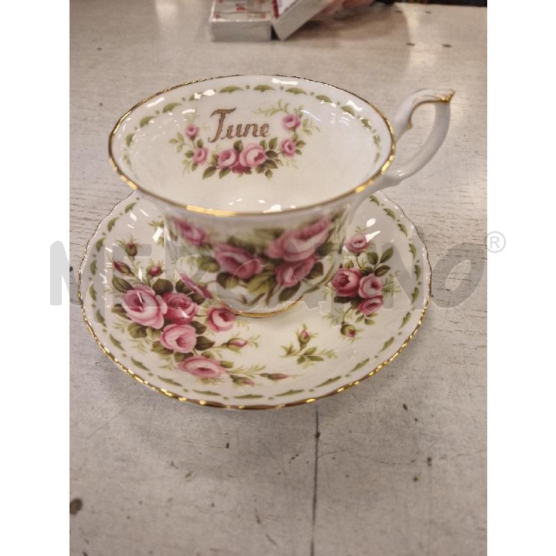 TAZZA ROYAL ALBERT + PIATTO JUNE | Mercatino dell'Usato Bologna 1
