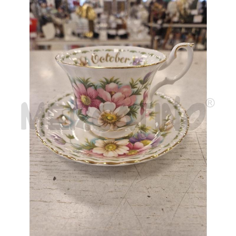 TAZZA ROYAL ALBERT + PIATTO OCTOBER | Mercatino dell'Usato Bologna 1