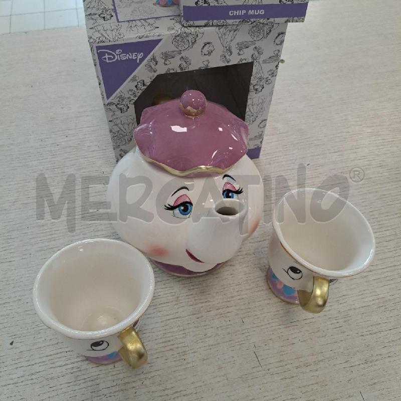 TEIERA DISNEY MRS POTTS + 2 CHIP MUG | Mercatino dell'Usato Bologna 2