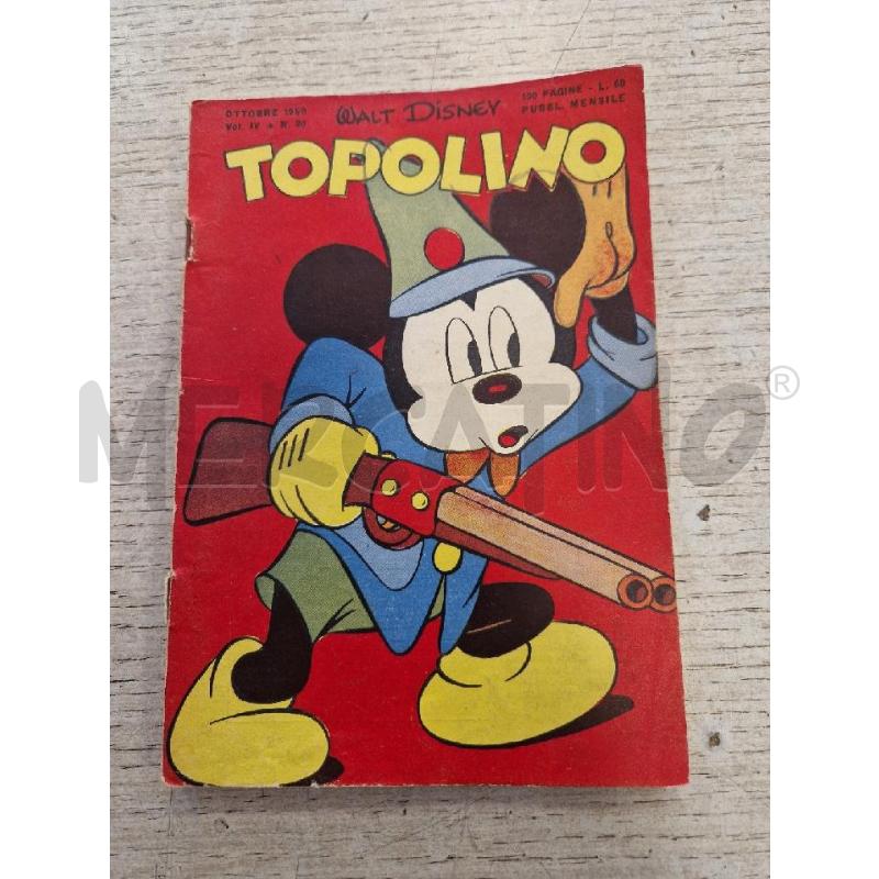 TOPOLINO NUMERO 20  DEL OTTOBRE 1950 | Mercatino dell'Usato Bologna 1