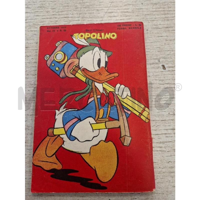 TOPOLINO NUMERO 20  DEL OTTOBRE 1950 | Mercatino dell'Usato Bologna 2