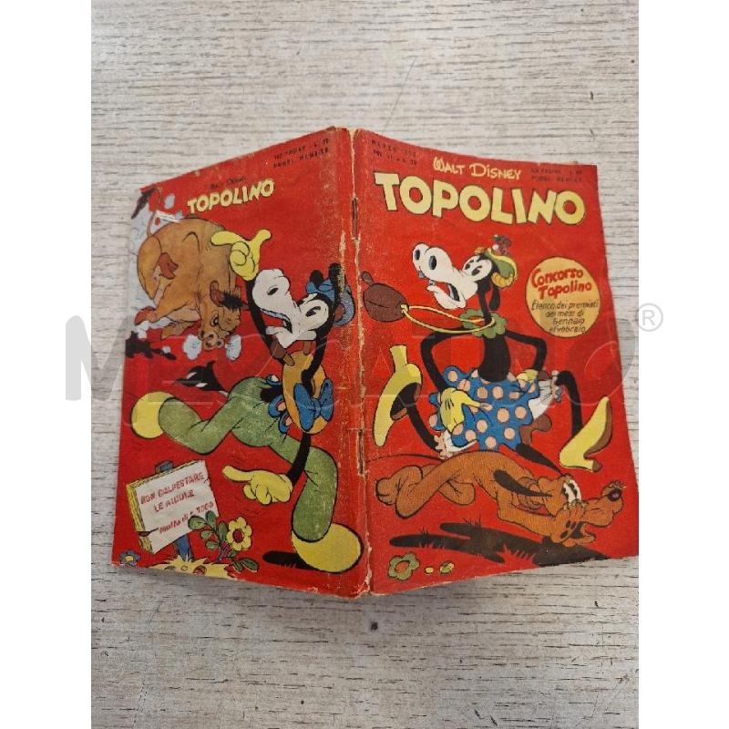 TOPOLINO NUMERO 39  DEL MARZO 1952 | Mercatino dell'Usato Bologna 3