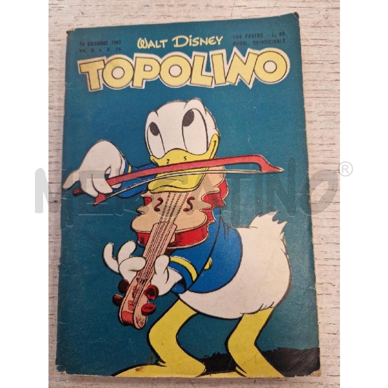 TOPOLINO NUMERO 56  DEL 10 DICEMBRE 1952 | Mercatino dell'Usato Bologna 1