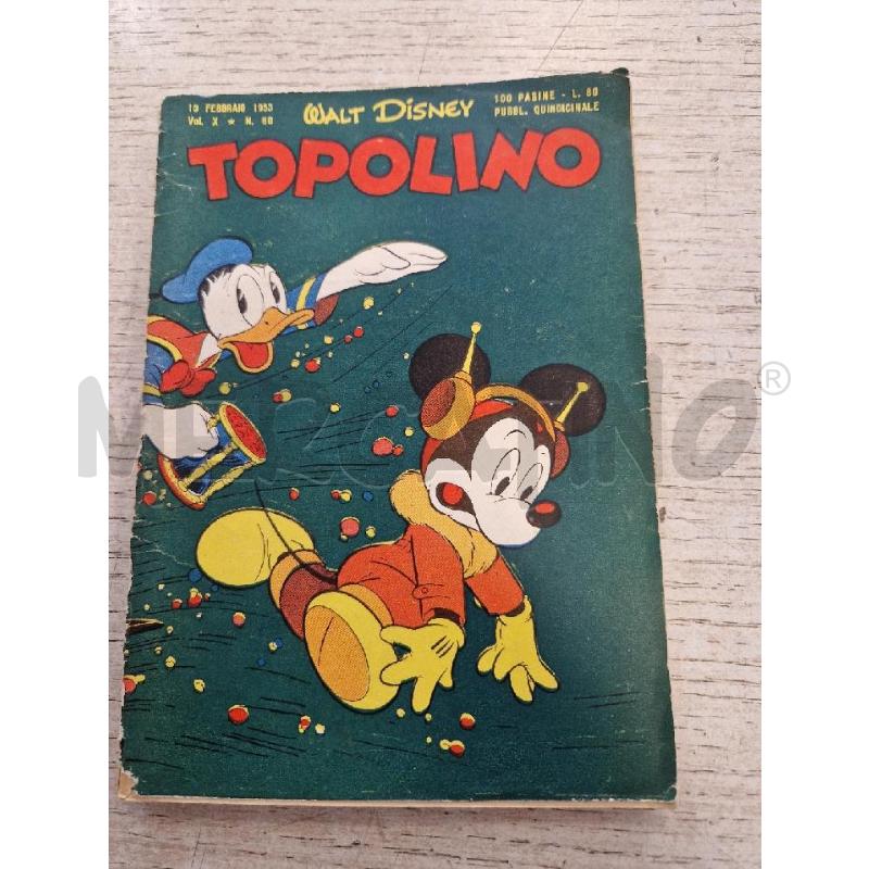 TOPOLINO NUMERO 60  DEL 10 FEBBRAIO 1953 | Mercatino dell'Usato Bologna 1