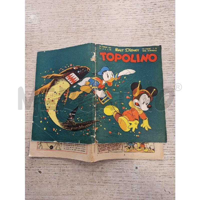 TOPOLINO NUMERO 60  DEL 10 FEBBRAIO 1953 | Mercatino dell'Usato Bologna 3