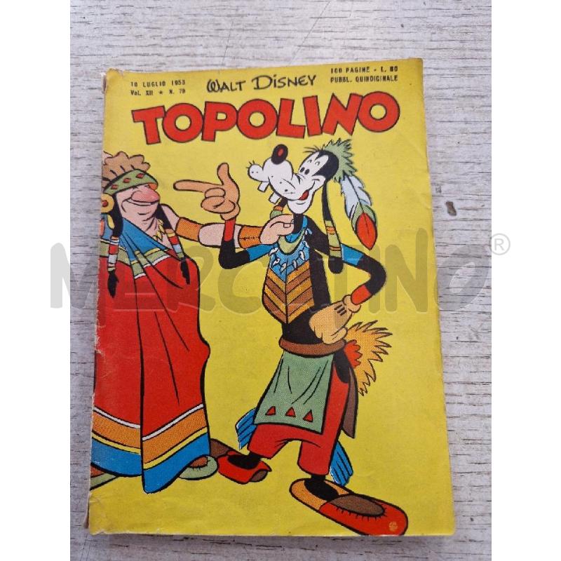 TOPOLINO NUMERO 70 DEL 10 LUGLIO 1953 | Mercatino dell'Usato Bologna 1