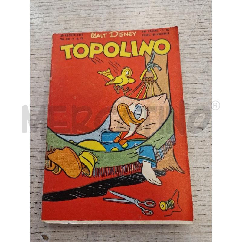 TOPOLINO NUMERO 73  DEL 25 AGOSTO 1953 | Mercatino dell'Usato Bologna 1
