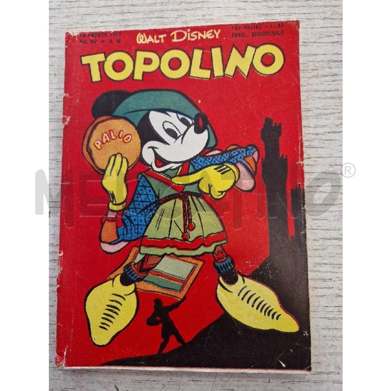 TOPOLINO  N. 48 DEL 10 AGOSTO 1952 | Mercatino dell'Usato Bologna 1