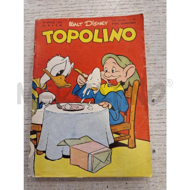 TOPOLINO  NUMERO 65 DEL 25 APRILE 1953 | Mercatino dell'Usato Bologna 1