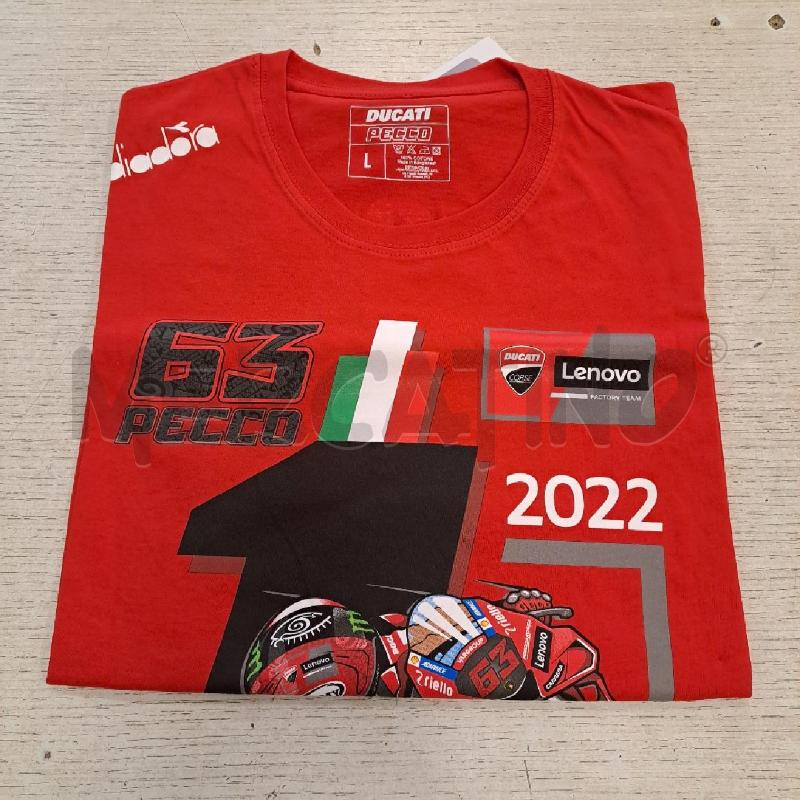 T SHIRT UOMO DUCATI BAGNAIA ROSSA | Mercatino dell'Usato Bologna 1