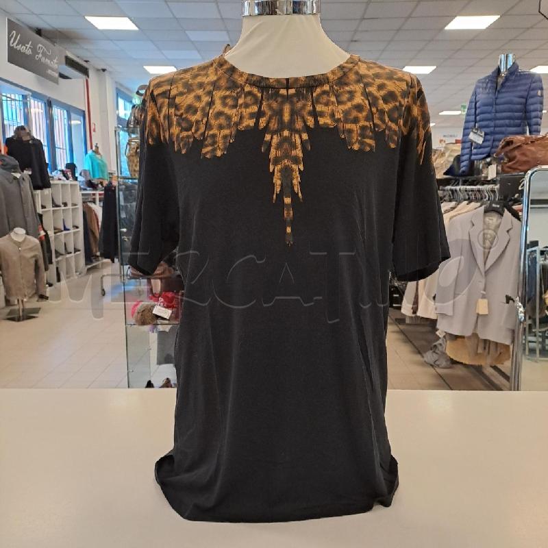 T SHIRT UOMO MARCELO BURLON NERO E LEOPARDATO  | Mercatino dell'Usato Bologna 1