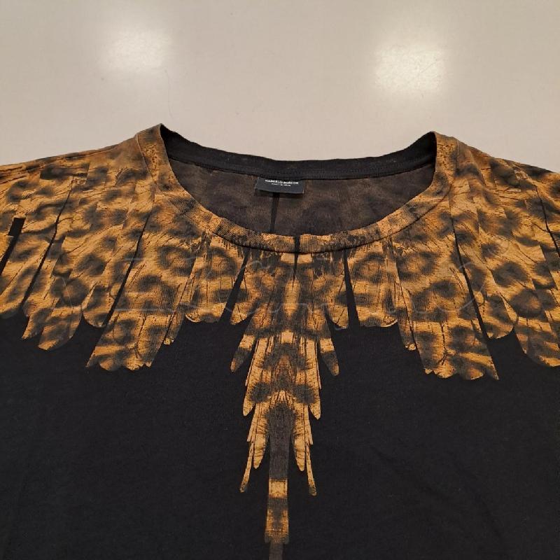T SHIRT UOMO MARCELO BURLON NERO E LEOPARDATO  | Mercatino dell'Usato Bologna 3