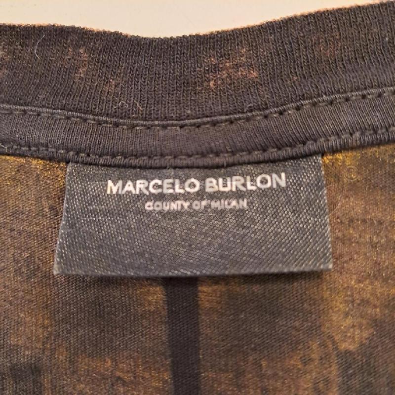 T SHIRT UOMO MARCELO BURLON NERO E LEOPARDATO  | Mercatino dell'Usato Bologna 4