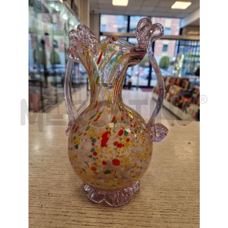VASETTO VETRO MURANO MULTICOLORE | Mercatino dell'Usato Bologna 1