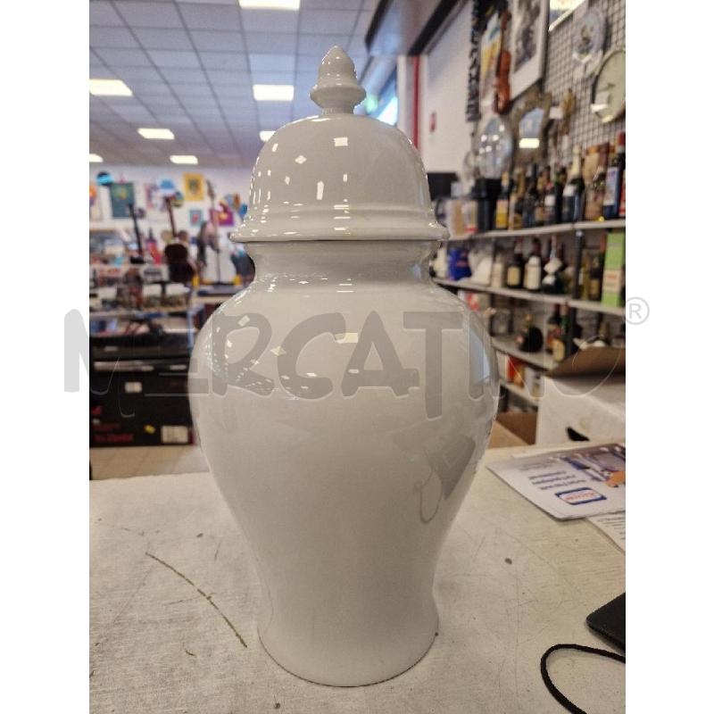 VASO BIANCO CERAMICA RICHARD GINORI CON TAPPO | Mercatino dell'Usato Bologna 1