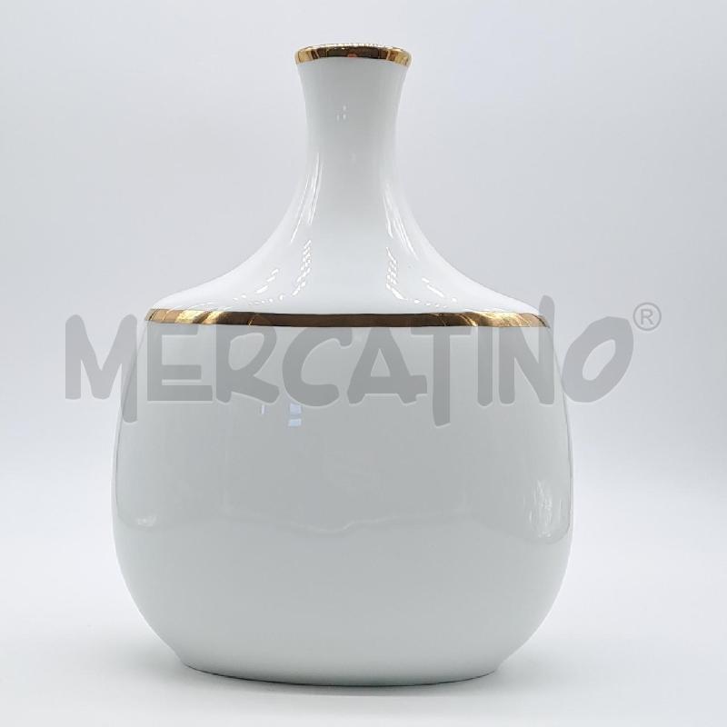VASO HP BIANCO DECORATO ORO | Mercatino dell'Usato Bologna 2