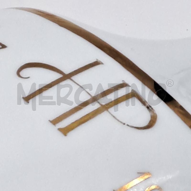 VASO HP BIANCO DECORATO ORO | Mercatino dell'Usato Bologna 4