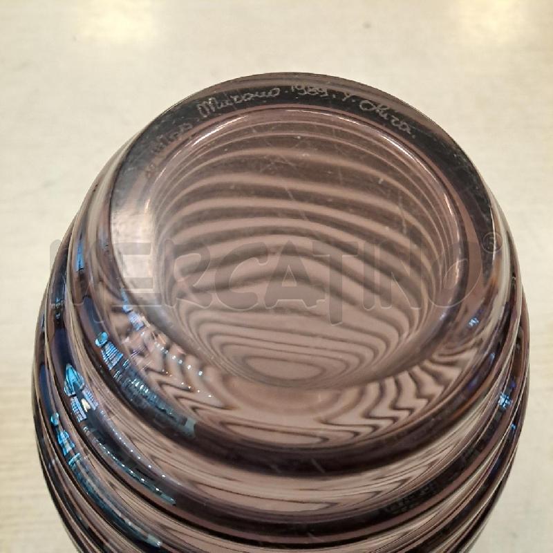 VASO IN VETRO MURANO YOICHI OHIRA PER DE MAIO | Mercatino dell'Usato Bologna 3