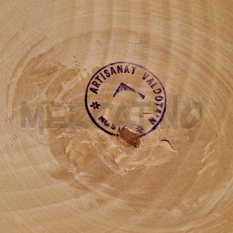 VASO SCOLPITO LEGNO VAL D'AOSTA | Mercatino dell'Usato Bologna 5