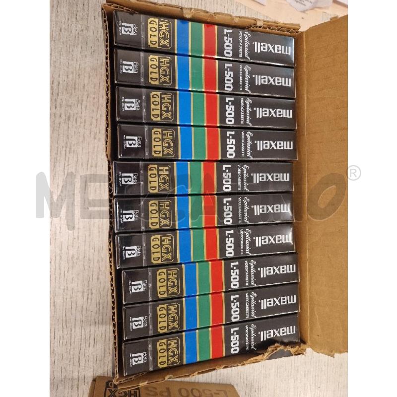 VIDEO CASSETTE 10 PZ  BETA MAXELL HGX SIGILLATE ORIGINALI  | Mercatino dell'Usato Bologna 2
