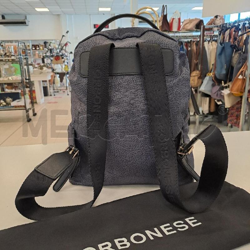 ZAINETTO DONNA BORBONESE STAMPA TAPIRO NERO E ANTRACITE | Mercatino dell'Usato Bologna 2