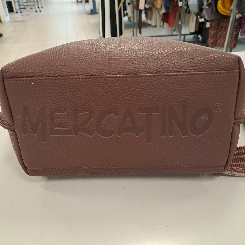 ZAINETTO DONNA COCCINELLE PELLE MARRONE E ROSA | Mercatino dell'Usato Bologna 4