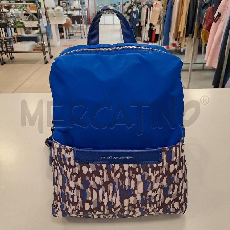 ZAINETTO DONNA PIQUADRO BLUETTE MARRONE BEIGE | Mercatino dell'Usato Bologna 1
