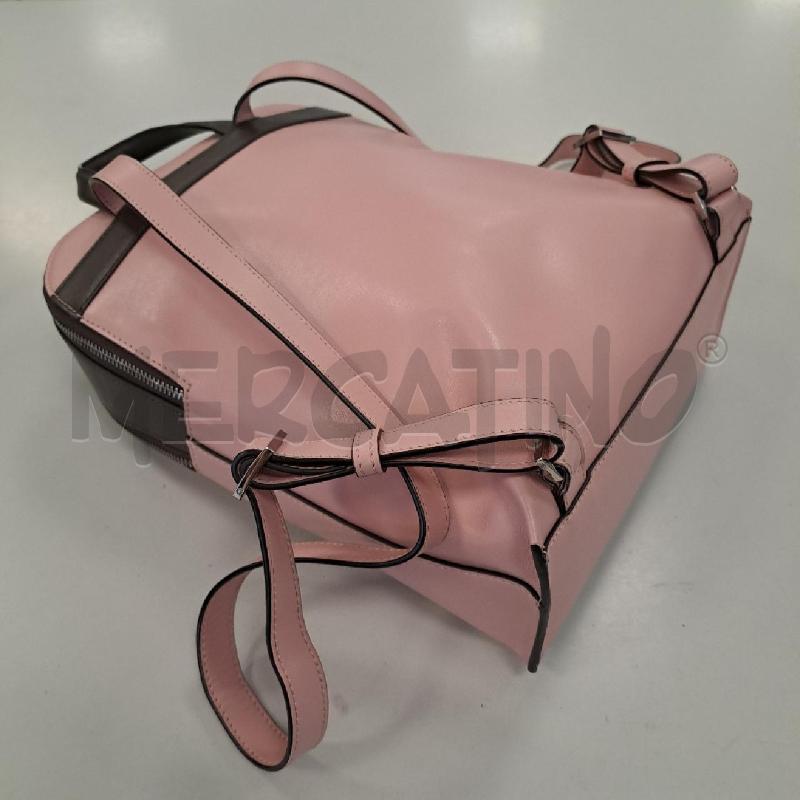 ZAINETTO DONNA PIQUADRO ROSA MARRONE | Mercatino dell'Usato Bologna 4