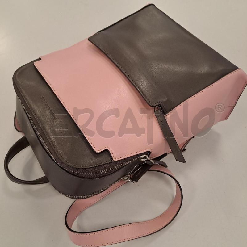 ZAINETTO DONNA PIQUADRO ROSA MARRONE | Mercatino dell'Usato Bologna 5