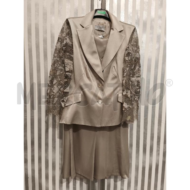 ABITO DONNA CLIPS BEIGE 100 SETA 3 PZ | Mercatino dell'Usato Campobasso 1