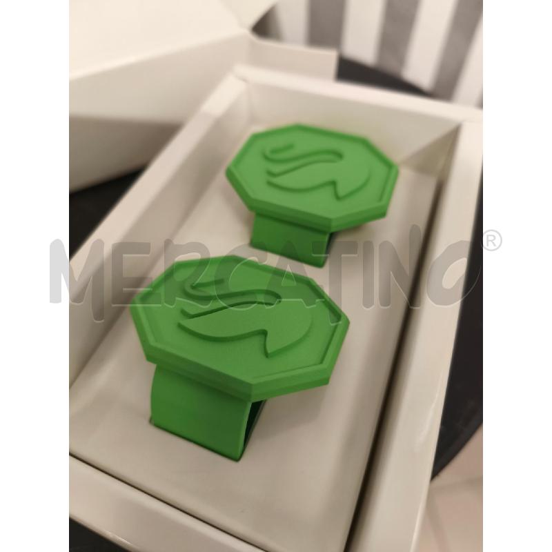ANELLI PORTA TOVAGLIOLI 2PZ. SWAROVSKI VERDI | Mercatino dell'Usato Campobasso 5