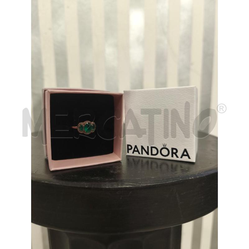 ANELLO DONNA PANDORA DORATO STRASS VERDI | Mercatino dell'Usato Campobasso 1