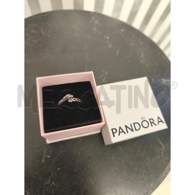 ANELLO DONNA PANDORA SERPENTE STRASS ROSSI | Mercatino dell'Usato Campobasso 1