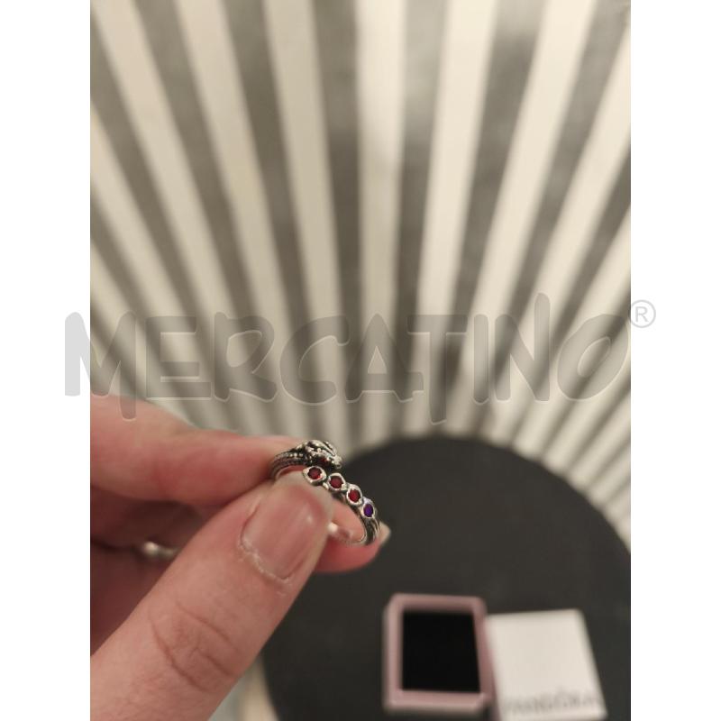 ANELLO DONNA PANDORA SERPENTE STRASS ROSSI | Mercatino dell'Usato Campobasso 2