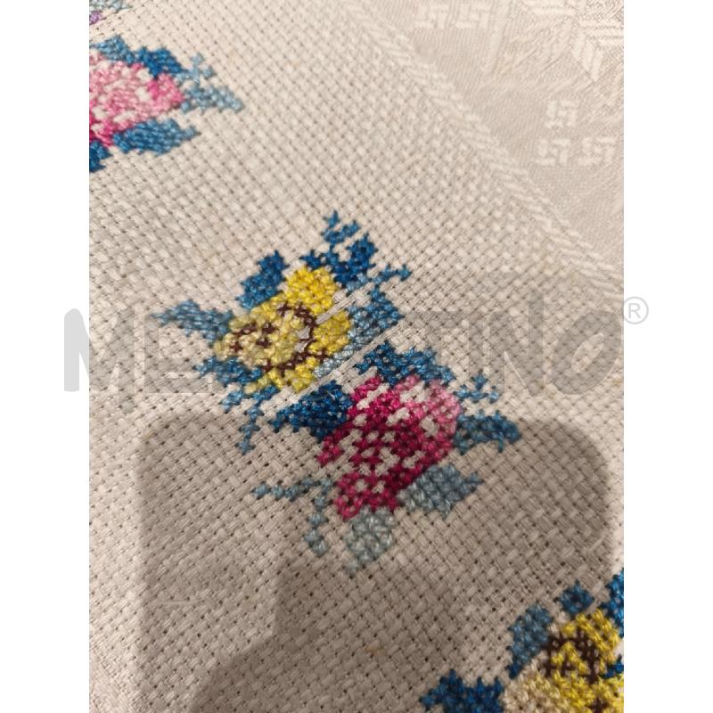 ASCIUGA MANI 3PZ. BEIGE FIORI PUNTOCROCE | Mercatino dell'Usato Campobasso 3
