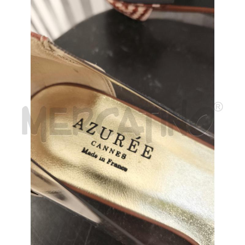 BALLERINA AZURÈE TRASPARENTI E INCROCO STRASS TONI MARRONI | Mercatino dell'Usato Campobasso 5