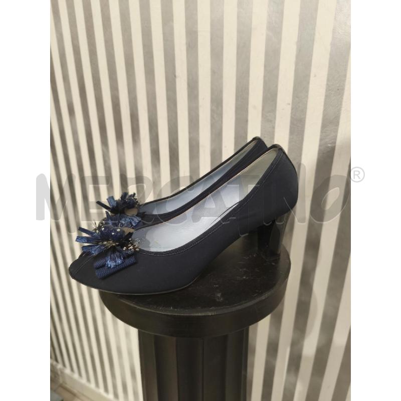BALLERINA SILENE BLU SCURO PERLINE E FIOCCO | Mercatino dell'Usato Campobasso 2