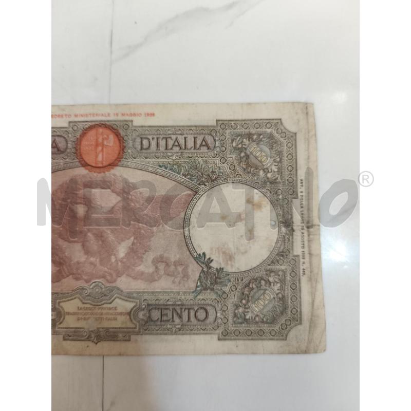 BANCONOTA LIRE 100 13.02.1943 AQUILA FASCIO  | Mercatino dell'Usato Campobasso 5