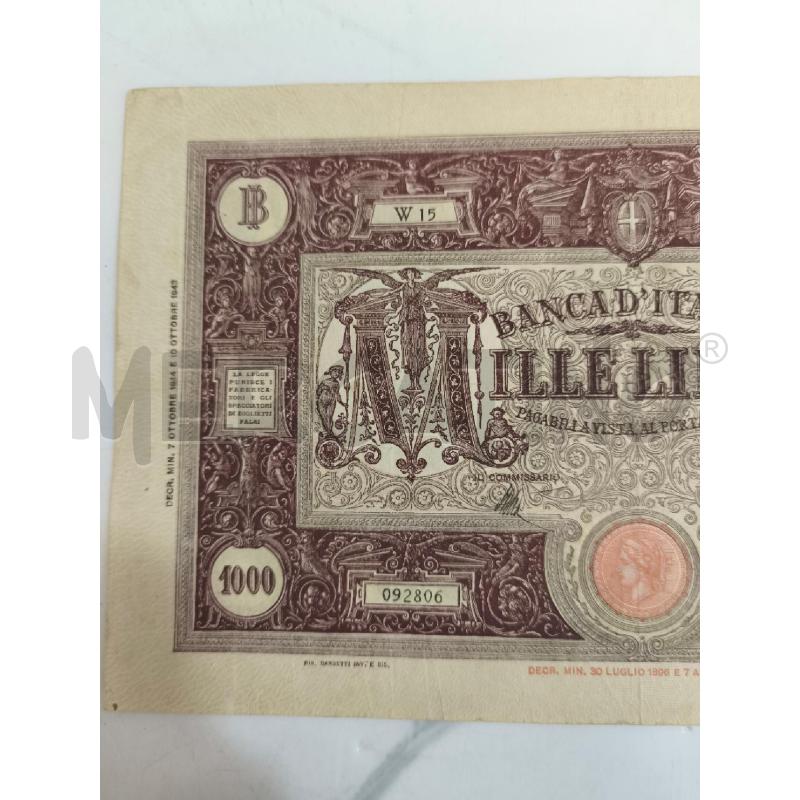 BANCONOTA  1000 LIRE BARBETTI | Mercatino dell'Usato Campobasso 2