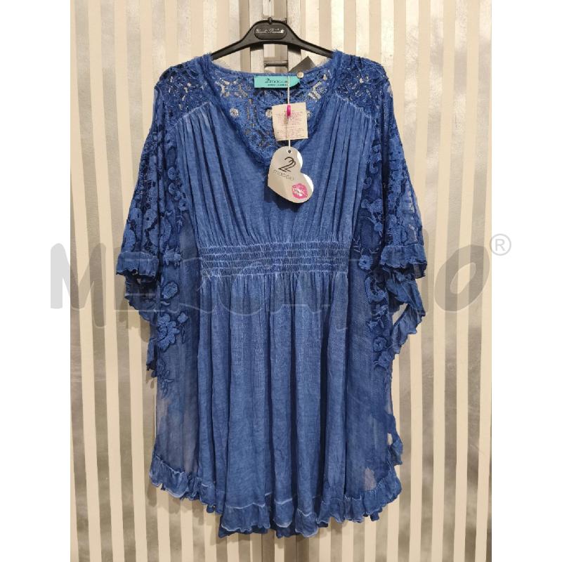 BLUSA DONNA 2 MAGGIO BLU DELAVÈ 48 SETA | Mercatino dell'Usato Campobasso 1
