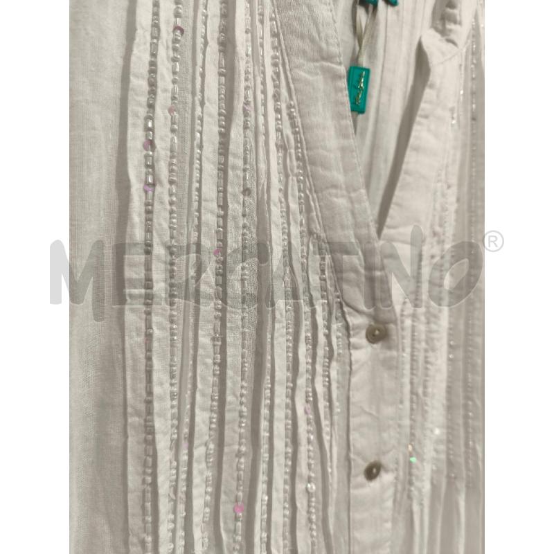 BLUSA DONNA ANTICA SARTORIA BY GIACOMO CINQUE BIANCA PERLINE | Mercatino dell'Usato Campobasso 3