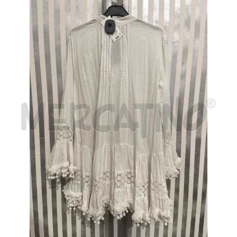 BLUSA DONNA ANTICA SARTORIA BY GIACOMO CINQUE BIANCA PERLINE | Mercatino dell'Usato Campobasso 5