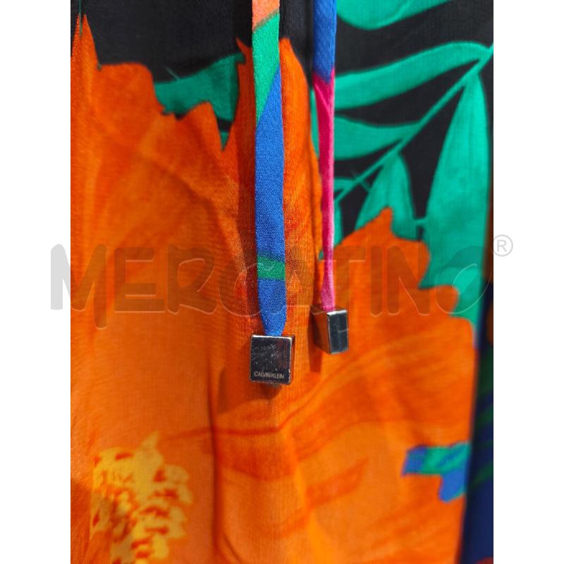 BLUSA DONNA CALVIN KLEIN NERA FIORI COLORATI | Mercatino dell'Usato Campobasso 3