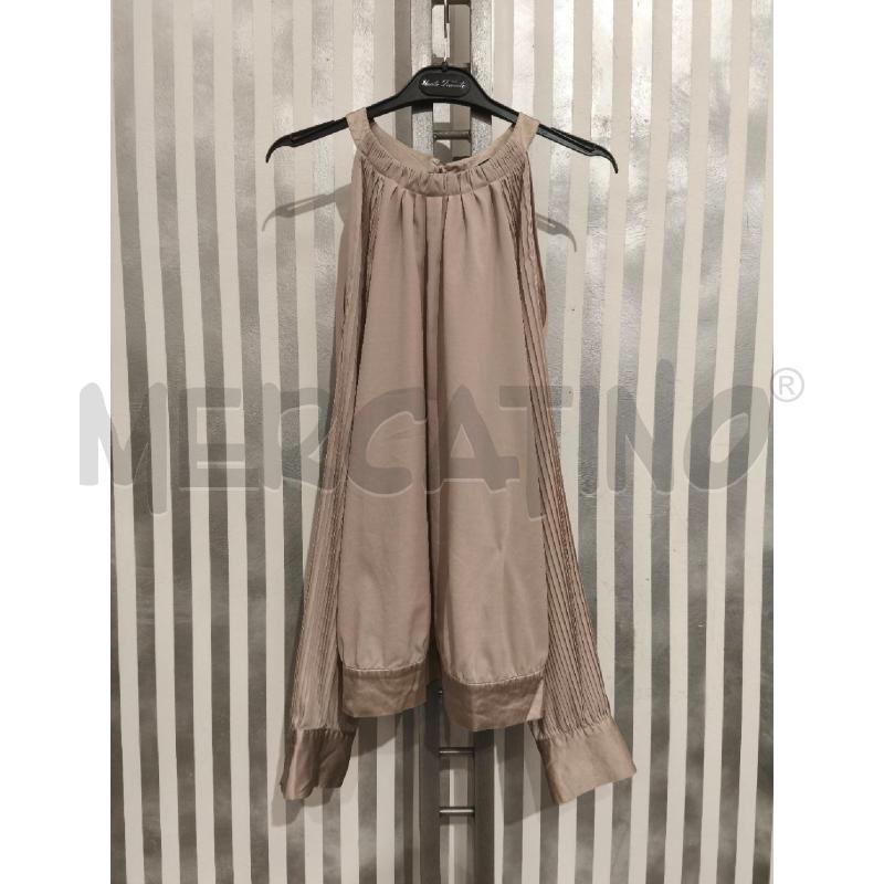 BLUSA DONNA GUESS MARCIANO BEIGE SPALLE SCOPERTE CON PLISSEE | Mercatino dell'Usato Campobasso 1