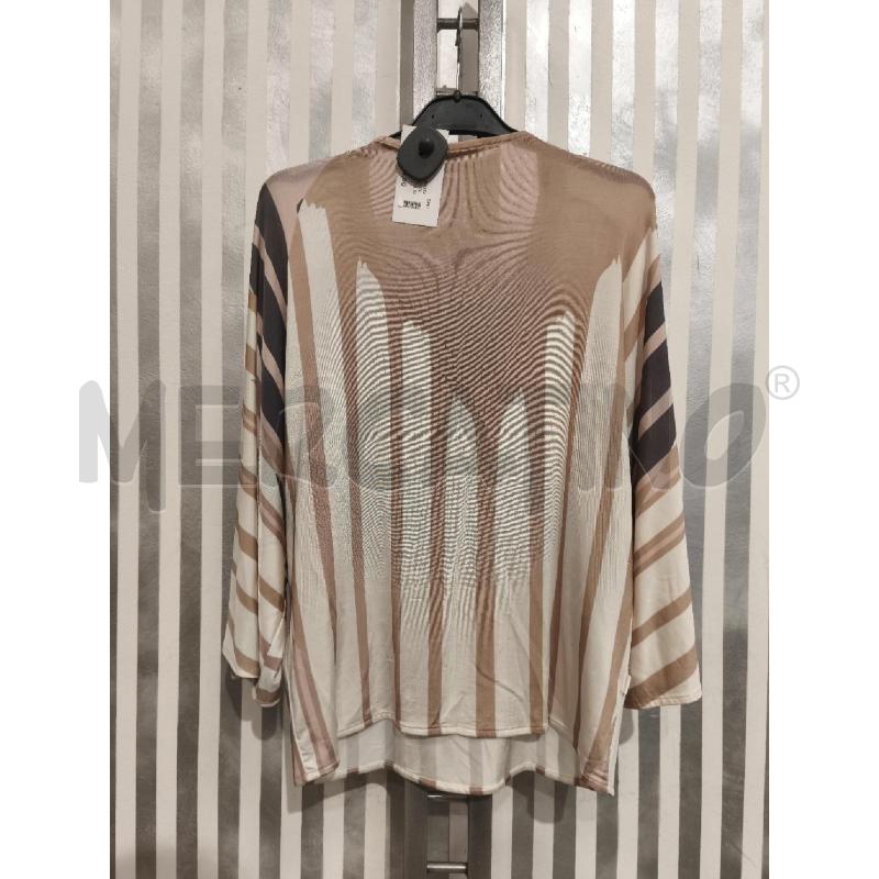 BLUSA DONNA JIJIL COLLETTO PERLINE RIGHE BEIGE E BIANCHE | Mercatino dell'Usato Campobasso 4